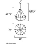 Maxim Lighting - 20338WOBZ - Lodge 38" Chandelier by Maxim Lighting - Image 9