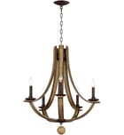 Maxim Lighting - 20345DWAR - Basque 26" Chandelier by Maxim Lighting