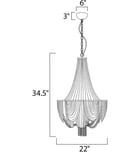 Maxim Lighting - 21465NKPN - Chantilly 22" Chandelier by Maxim Lighting - Image 19