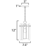 Maxim Lighting - 21831AGGL - Warren 7.5" Pendant by Maxim Lighting - Image 5
