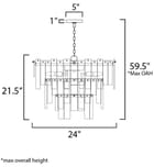 Maxim Lighting - 21835AGDBZ - Warren 24" Pendant by Maxim Lighting - Image 5