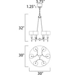 Maxim Lighting - 22375OMNAB - Fairmont 30" Chandelier by Maxim Lighting - Image 4