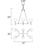 Maxim Lighting - 22376OMNAB - Fairmont 41" Chandelier by Maxim Lighting - Image 2