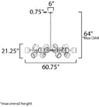 Maxim Lighting - 28279DBZAB - Akimbo 60.75" Pendant by Maxim Lighting - Image 5