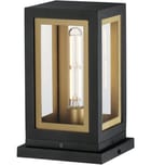 Maxim Lighting - 30050CLBKGLD - Neoclass 11.5-Inch Pier Mount Light by Maxim Lighting