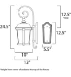 Maxim Lighting - 3024CDBZ - Dover 24.5" Outdoor Wall Sconce by Maxim Lighting - Image 2