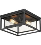 Maxim Lighting - 3031CDBK - Cabana 12" Outdoor Flush Mount by Maxim Lighting