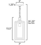 Maxim Lighting - 3039CDBK - Cabana 7" Outdoor Pendant by Maxim Lighting - Image 5