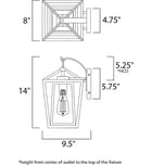 Maxim Lighting - 3174CLBK - Artisan 14" Outdoor Wall Sconce by Maxim Lighting - Image 12
