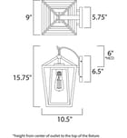 Maxim Lighting - 3175CLBK - Artisan 15.75" Outdoor Wall Sconce by Maxim Lighting - Image 9