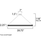Maxim Lighting - 39774BCPC - Eternity 39.75" Pendant by Maxim Lighting - Image 2