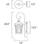 Maxim Lighting - 55394BZ - Whisper 24.5" Outdoor Wall Sconce by Maxim Lighting - Image 2