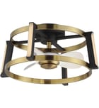 Maxim Lighting - 61022WTBKNAB - Darling 24" Fandelier by Maxim Lighting