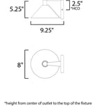 Maxim Lighting - Conoid 8" Outdoor Wall Sconce by Maxim Lighting - Image 2