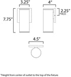Maxim Lighting - 86221WT - Caldera 7.75" Outdoor Wall Sconce by Maxim Lighting - Image 2