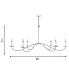 Meridian - M100105MBK - Meridian 60" Chandelier by Meridian - Image 3