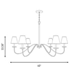 Meridian - M100106BNB - Meridian 60" Chandelier by Meridian - Image 5