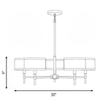 Meridian - M10011NB - Meridian 30" Chandelier by Meridian - Image 5