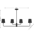 Meridian - Meridian 42" Chandelier by Meridian - Image 7