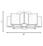 Meridian - M60004NB - Meridian 16" Semi-Flush Mount by Meridian - Image 7