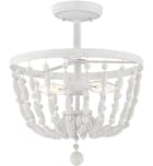 Meridian - M60028DW - Meridian 13" Semi-Flush Mount by Meridian