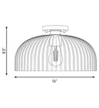 Meridian - M60080NB - Meridian 16" Semi-Flush Mount by Meridian - Image 3