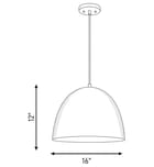 Meridian - M70093CMBK - Meridian 16" Pendant by Meridian - Image 9