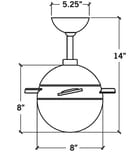 Modern Fan Company - Ball Ceiling Fan by Modern Fan Company - Image 3