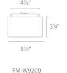 Modern Forms - Bloc 5.5" Flush Mount by Modern Forms - Image 3