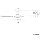 Modern Forms - Mykonos 5 60" Ceiling Fan by Modern Forms - Image 2