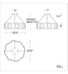 Modern Forms - PD-66028-AB - Fury 28.25" Chandelier by Modern Forms - Image 2