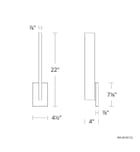 Modern Forms - Mako 22" Outdoor Wall Sconce by Modern Forms - Image 3