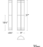 Modern Forms - WS-W68637-SS - Skyscraper 37" Outdoor Wall Sconce by Modern Forms - Image 5