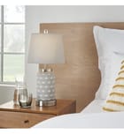 Nourison - 848783007393 - Patterned Concrete 21" Table Lamp by Nourison - Image 4