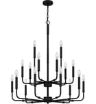 Quoizel - ABR5132MBK - Abner 32" Chandelier by Quoizel - Image 4