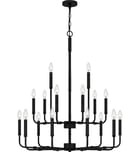 Quoizel - ABR5132MBK - Abner 32" Chandelier by Quoizel - Image 6