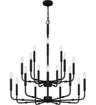 Quoizel - ABR5132MBK - Abner 32" Chandelier by Quoizel - Image 2