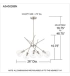 Quoizel - ASA5026BN - Asha 26" Chandelier by Quoizel - Image 4