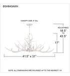 Quoizel - BSH640AWH - Brosh 41.5" Island Light by Quoizel - Image 4