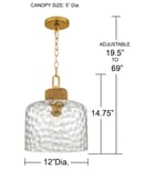 Quoizel - BTC1512BRG - Baltic 12-inch Pendant by Quoizel - Image 5