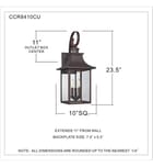 Quoizel - CCR8410CU - Chancellor 23.5" Outdoor Wall Sconce by Quoizel - Image 5