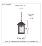 Quoizel - CPT1910PN - Cedar Point 16" Outdoor Pendant by Quoizel - Image 2