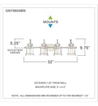 Quoizel - Danbury 32" Bath Vanity Light by Quoizel - Image 2