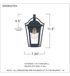 Quoizel - DRS8407EK - Darius 11.5" Outdoor Lantern by Quoizel - Image 4