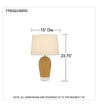 Quoizel - FRE6224BRG - Freya 23.75-inch Table Lamp by Quoizel - Image 3