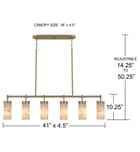 Quoizel - GIA640BGD - Gianna 41-inch Island Light by Quoizel - Image 5