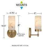 Quoizel - GIA8705BGD - Gianna 10.5-inch Wall Sconce by Quoizel - Image 5