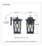 Quoizel - GVR8408K - Grover 14.5" Outdoor Wall Sconce by Quoizel - Image 2