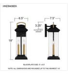 Quoizel - HND8406EK - Henderson 19" Outdoor Wall Sconce by Quoizel - Image 4