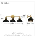 Quoizel - HUX8625AB - Huxley 25.5" Bath Vanity Light by Quoizel - Image 4